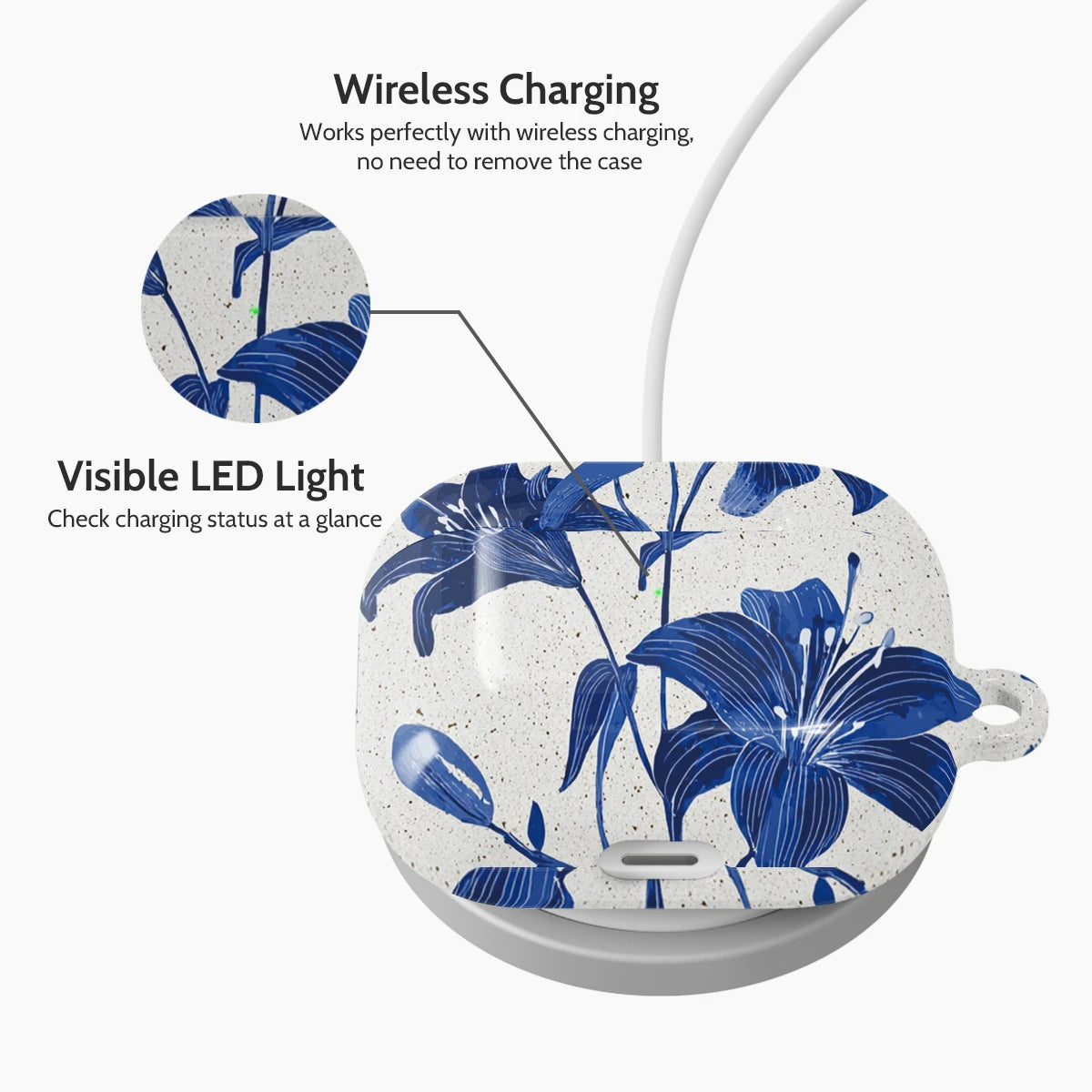 Cerulean Lily - AirPods 3 Case