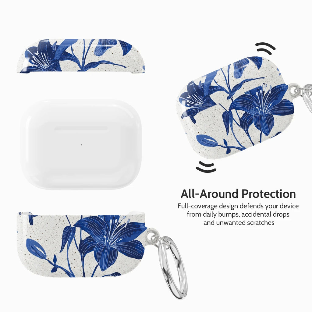 Cerulean Lily - AirPods Pro 1 Case