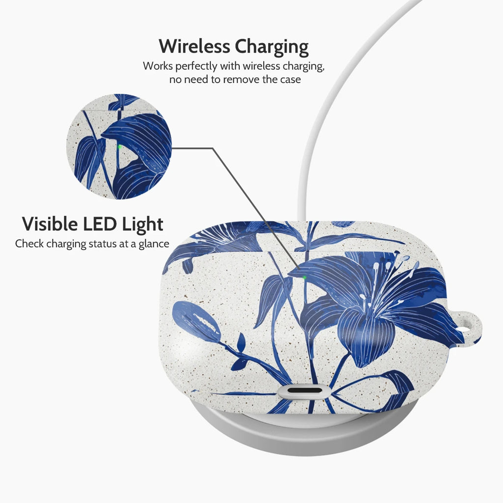 Cerulean Lily - AirPods Pro 1 Case