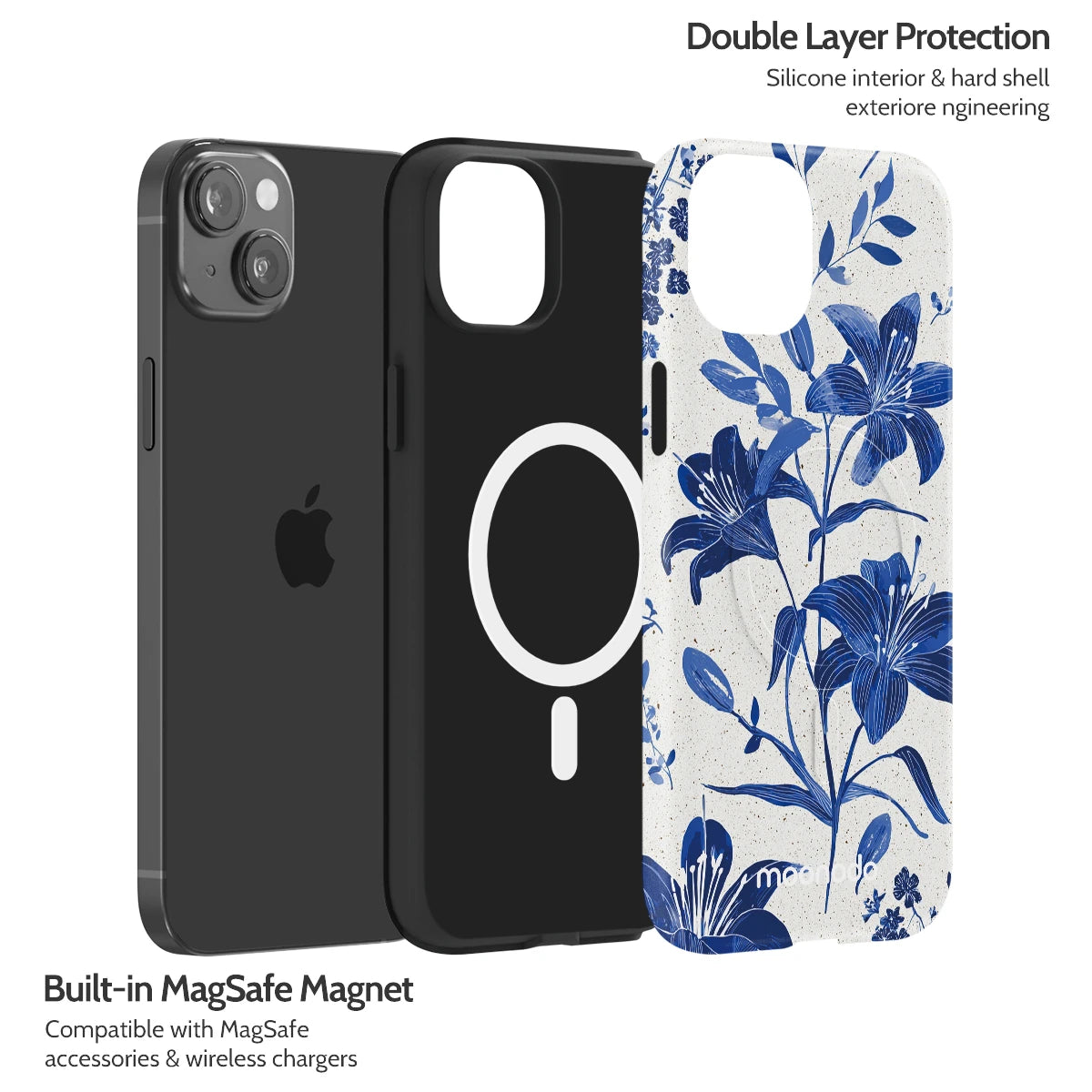 Cerulean Lily - iPhone 14 Plus Case