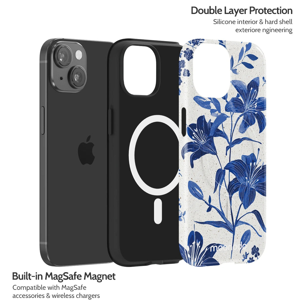 Cerulean Lily - iPhone 15 Case
