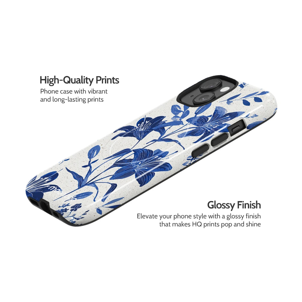 Cerulean Lily - iPhone 15 Case