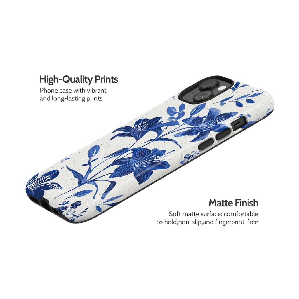 Cerulean Lily - iPhone 15 Plus Case