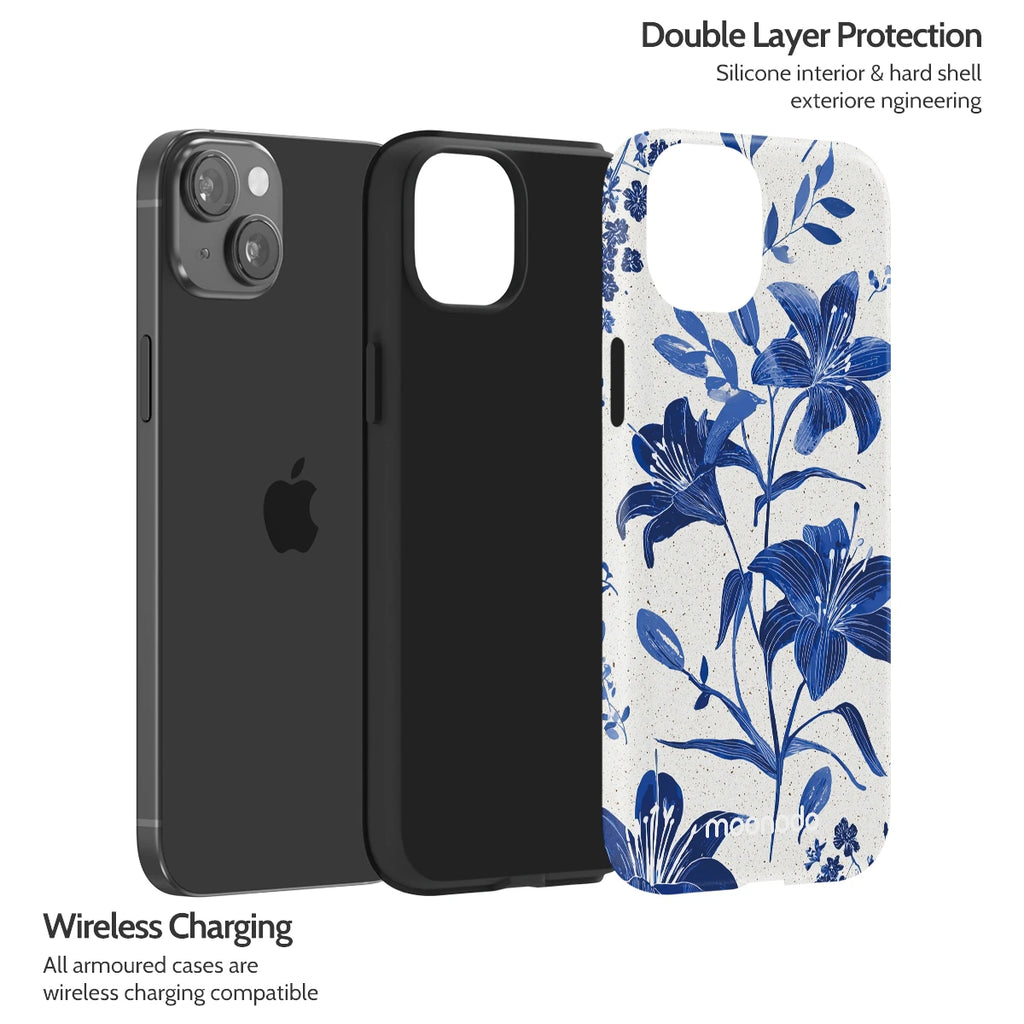 Cerulean Lily - iPhone 15 Plus Case