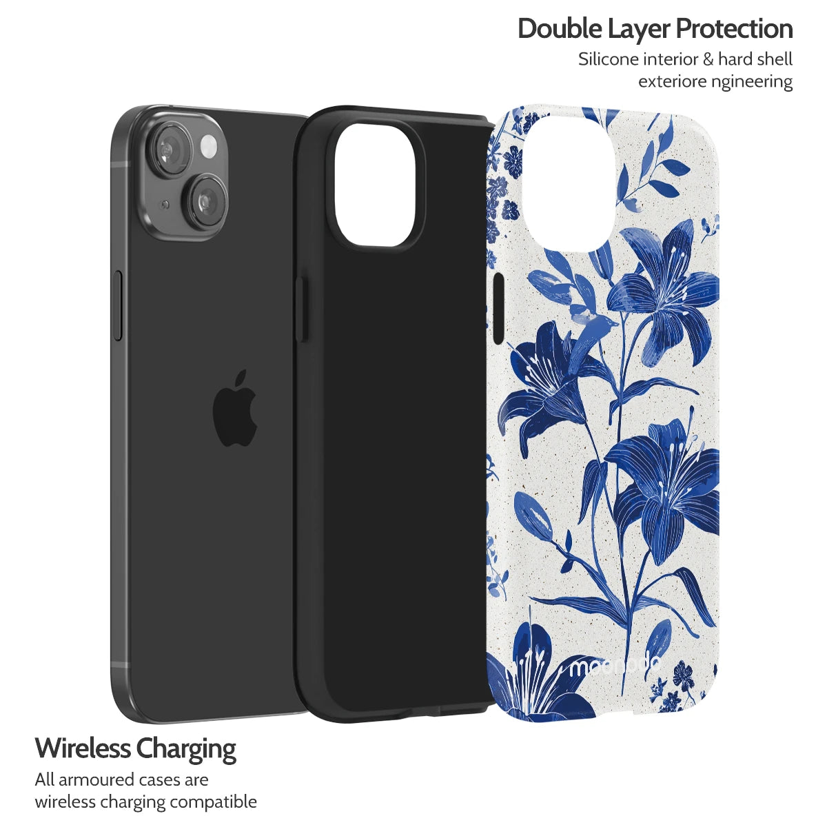 Cerulean Lily - iPhone 15 Plus Case