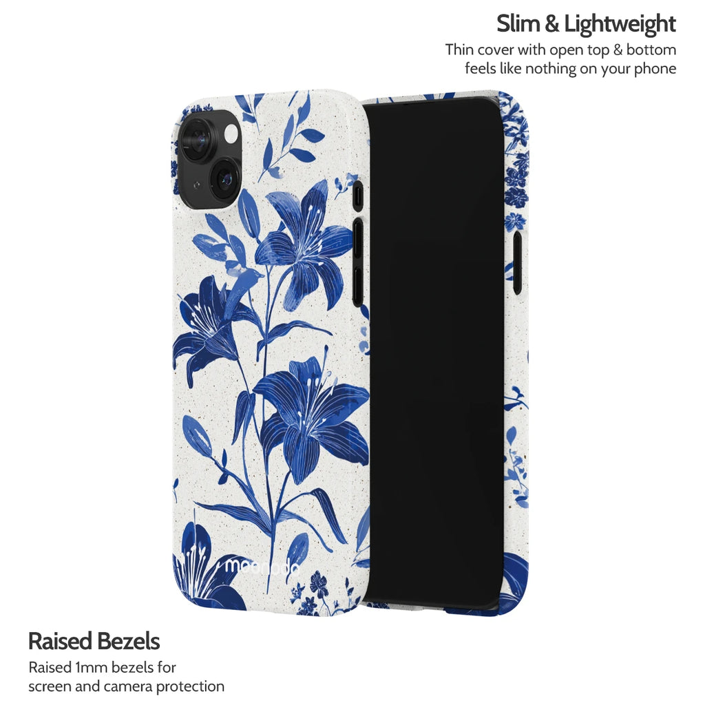 Cerulean Lily - iPhone 15 Plus Case