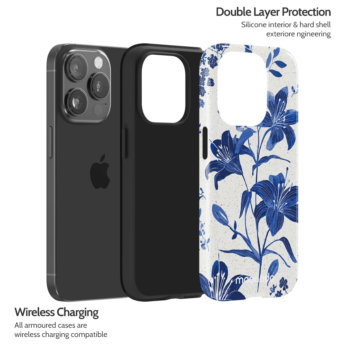 Cerulean Lily - iPhone 15 Pro Case