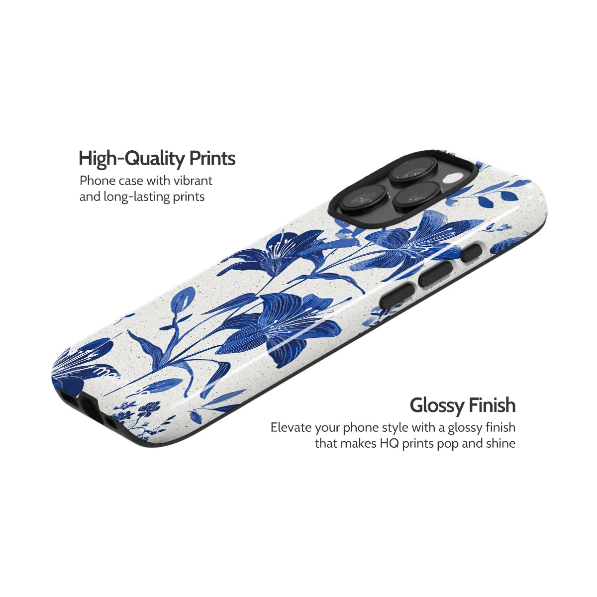Cerulean Lily - iPhone 15 Pro Case
