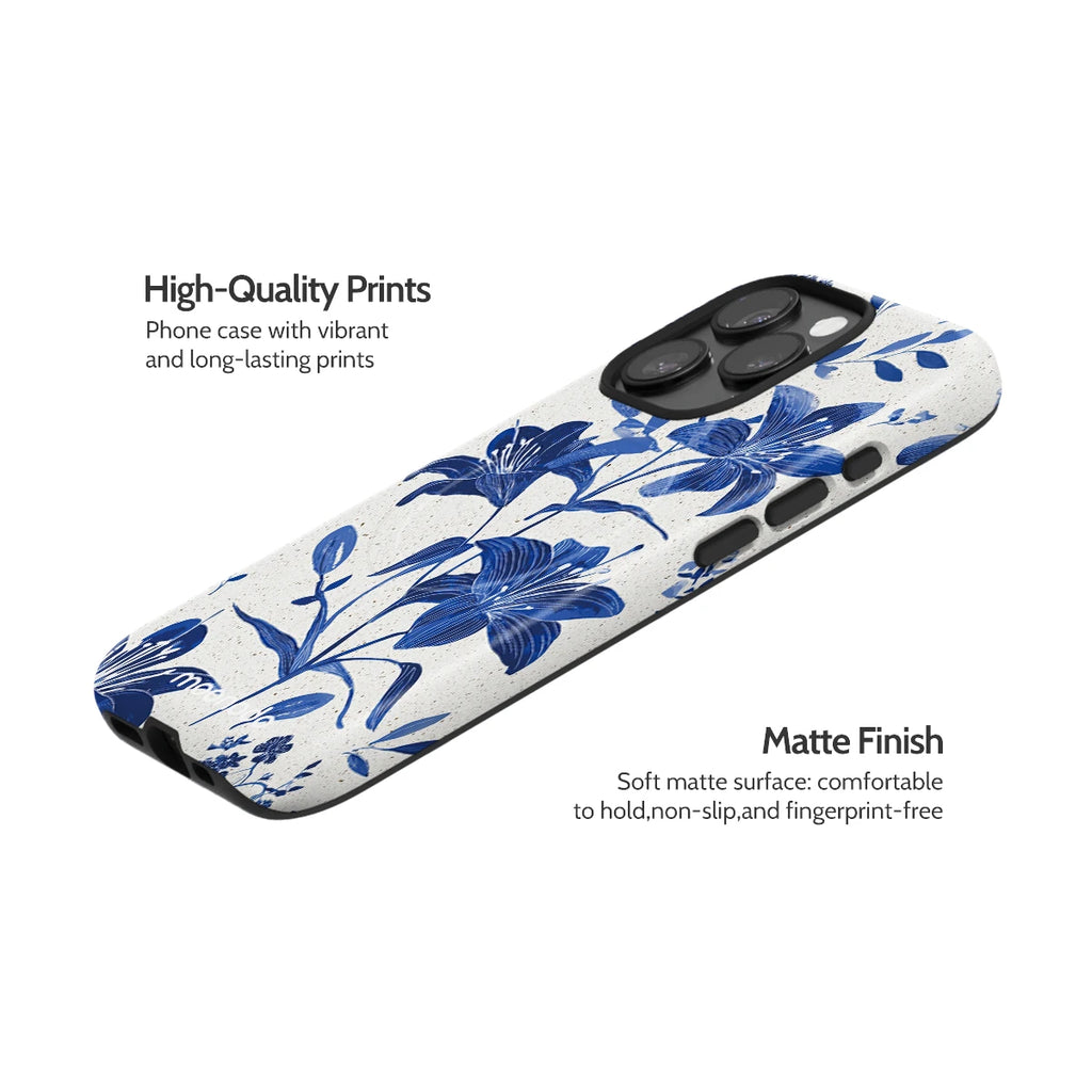 Cerulean Lily - iPhone 15 Pro Case