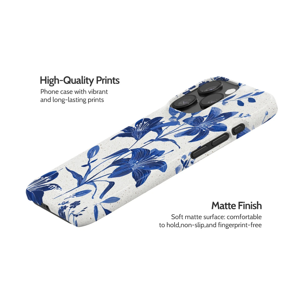 Cerulean Lily - iPhone 15 Pro Case