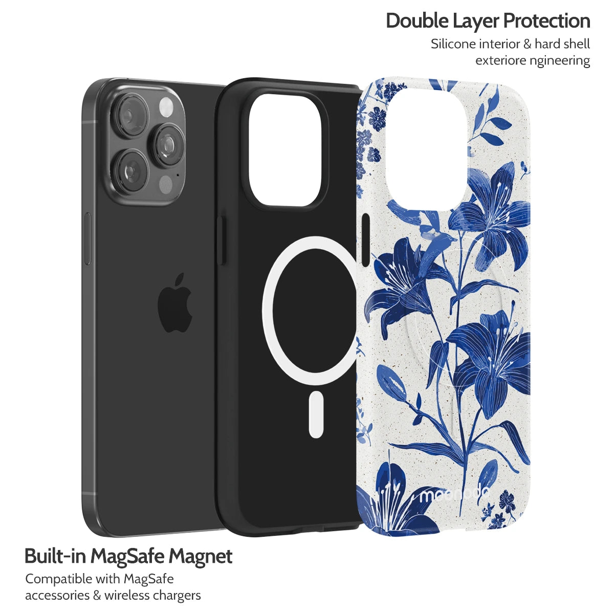 Cerulean Lily - iPhone 15 Pro Max Case