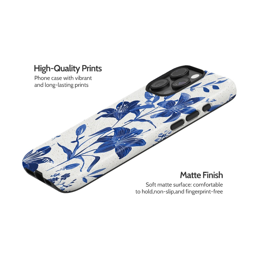 Cerulean Lily - iPhone 15 Pro Max Case