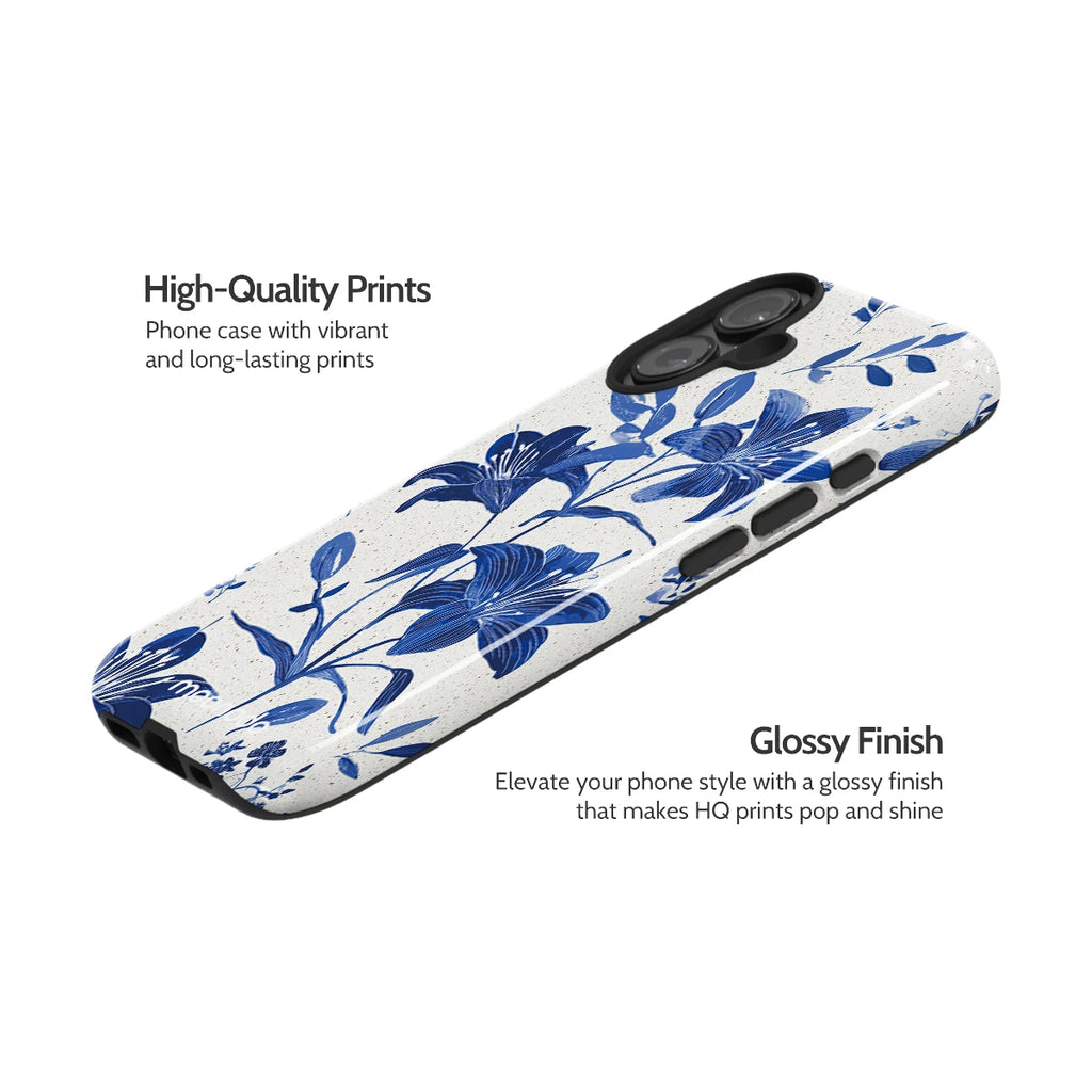 Cerulean Lily - iPhone 16 Case