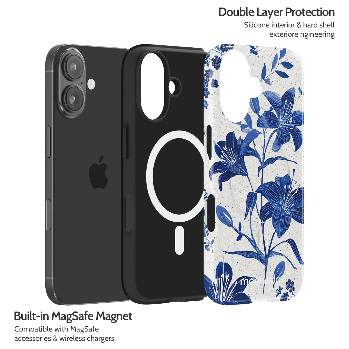 Cerulean Lily - iPhone 16 Case