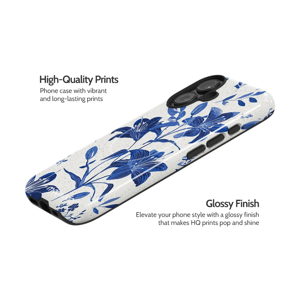 Cerulean Lily - iPhone 16 Case