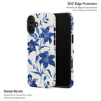Cerulean Lily - iPhone 16 Plus Case