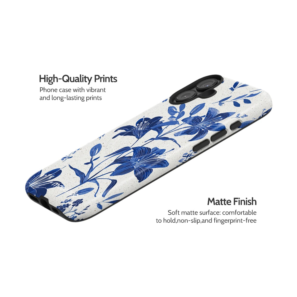 Cerulean Lily - iPhone 16 Plus Case