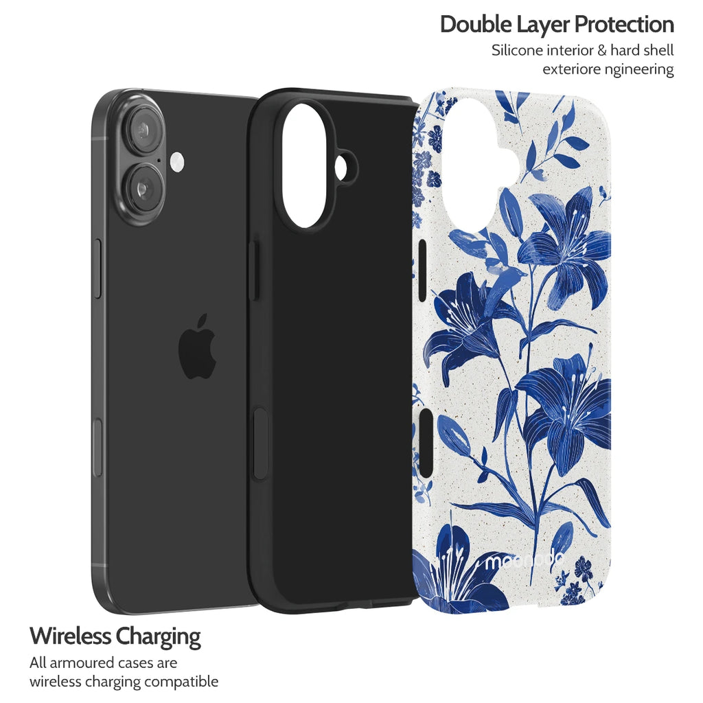 Cerulean Lily - iPhone 16 Plus Case