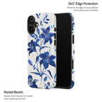Cerulean Lily - iPhone 16 Plus Case
