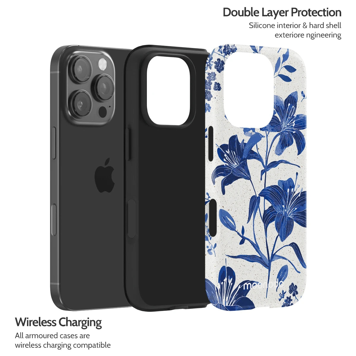 Cerulean Lily - iPhone 16 Pro Case