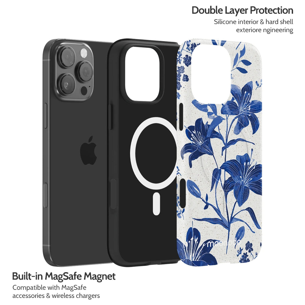 Cerulean Lily - iPhone 16 Pro Max Case