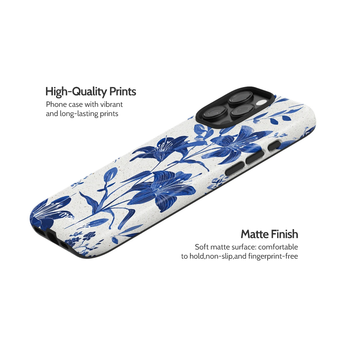 Cerulean Lily - iPhone 16 Pro Max Case