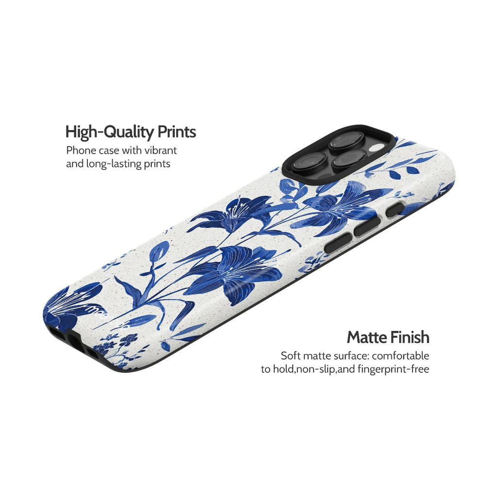 Cerulean Lily - iPhone 16 Pro Max Case