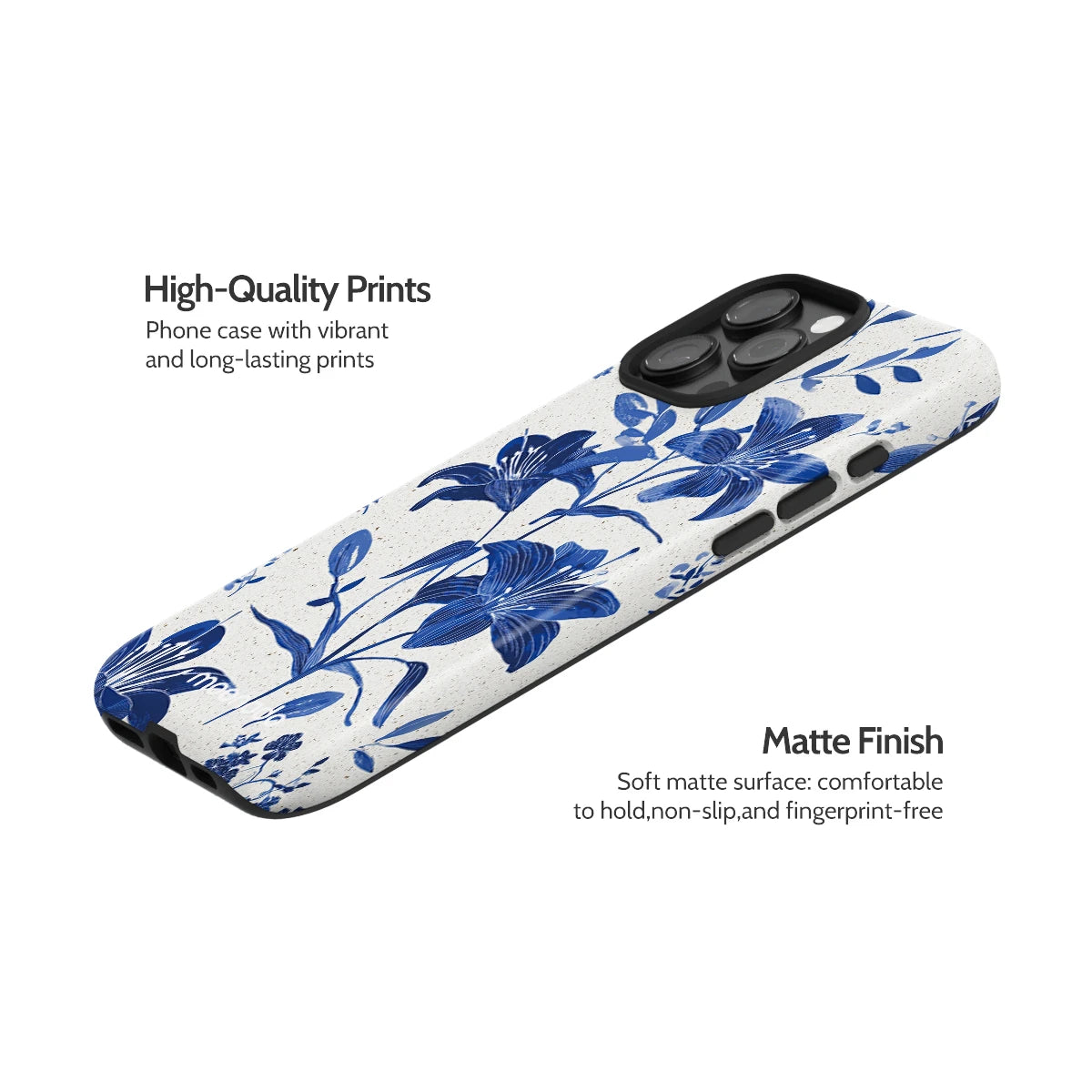 Cerulean Lily - iPhone 16 Pro Max Case