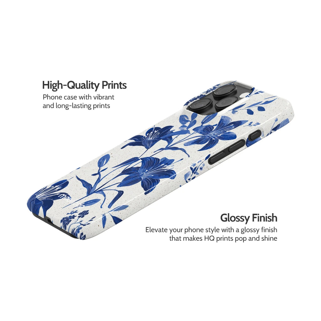Cerulean Lily - iPhone 16 Pro Max Case