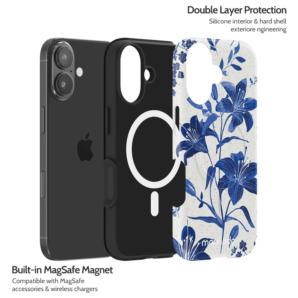 Cerulean Lily - iPhone 17 Case