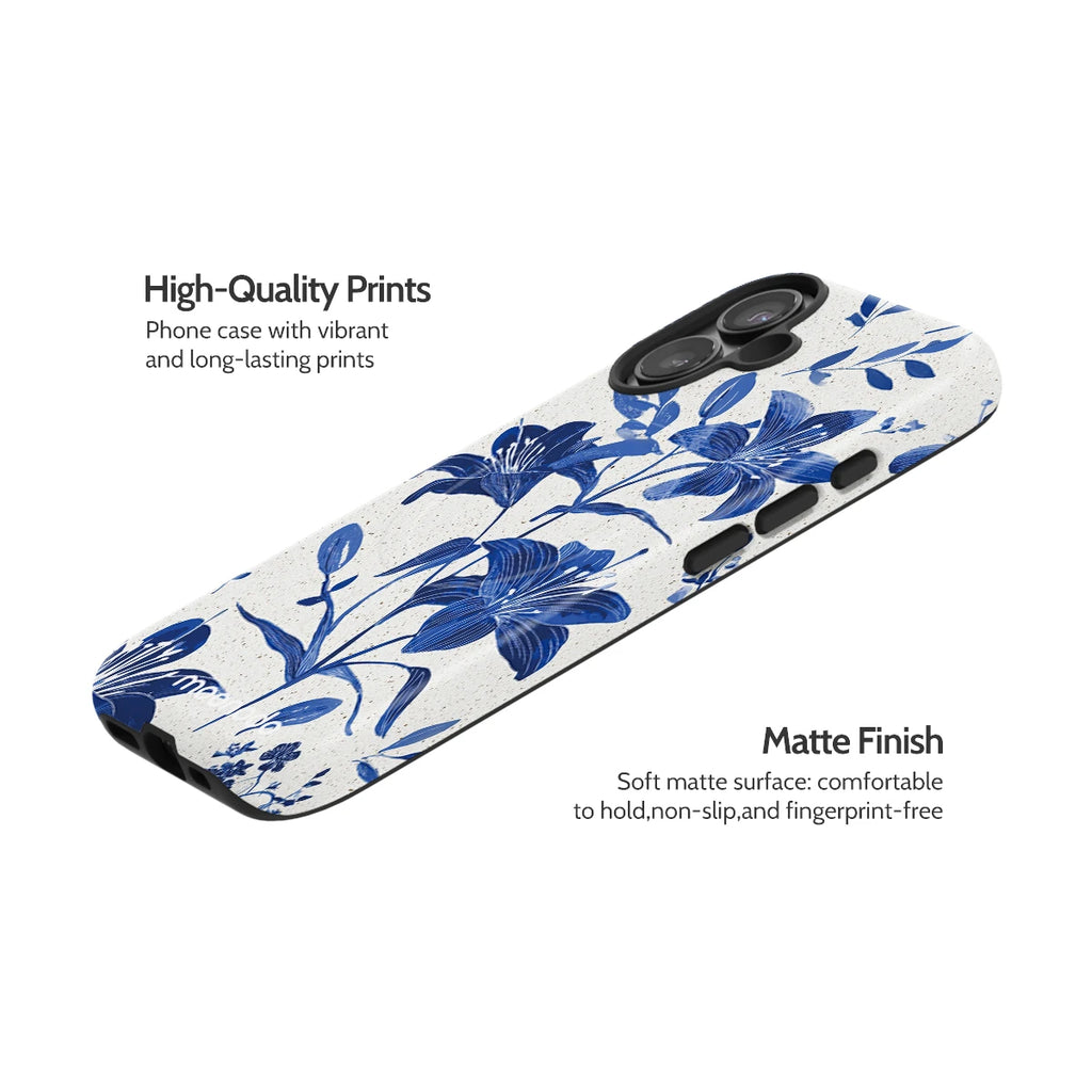 Cerulean Lily - iPhone 17 Case