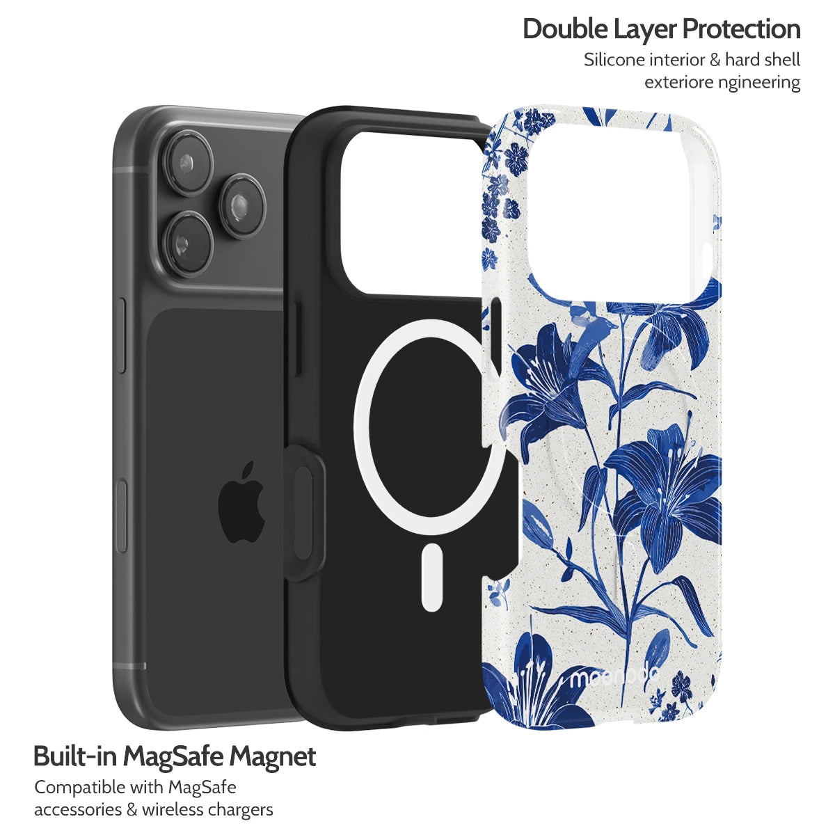 Cerulean Lily - iPhone 17 Pro Case