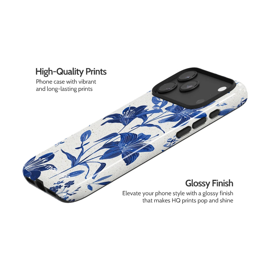 Cerulean Lily - iPhone 17 Pro Max Case