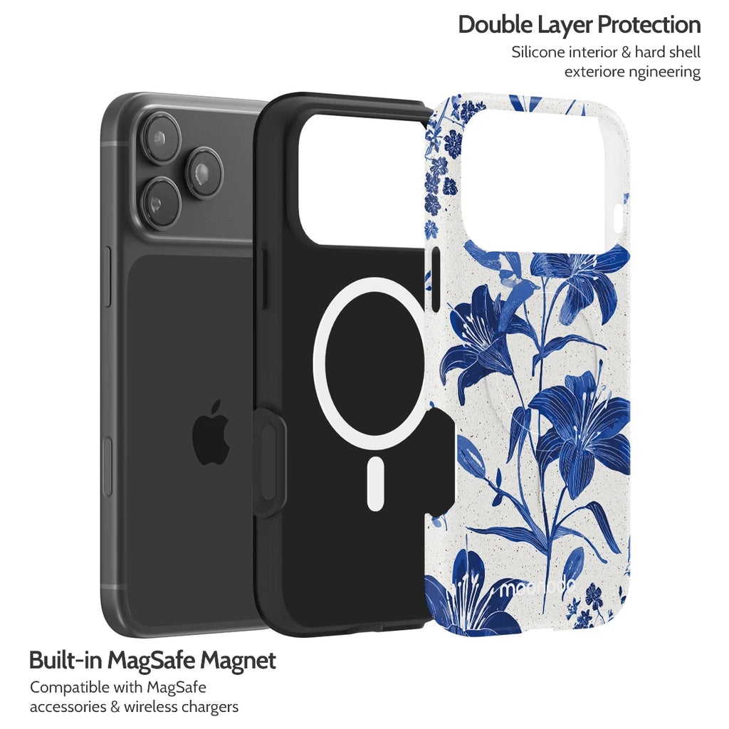 Cerulean Lily - iPhone 17 Pro Max Case