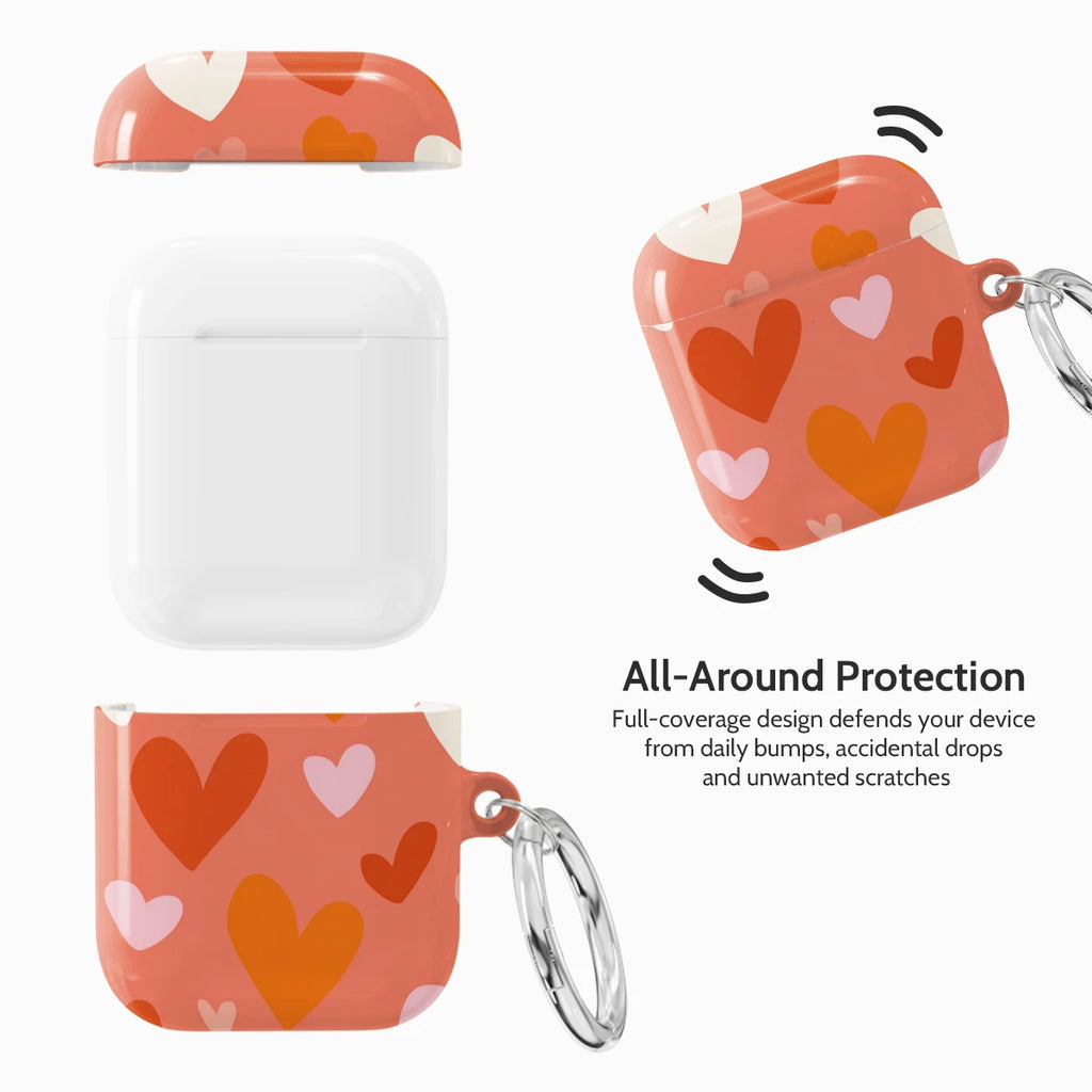 Crimson Beat - AirPods 1 & 2 Case