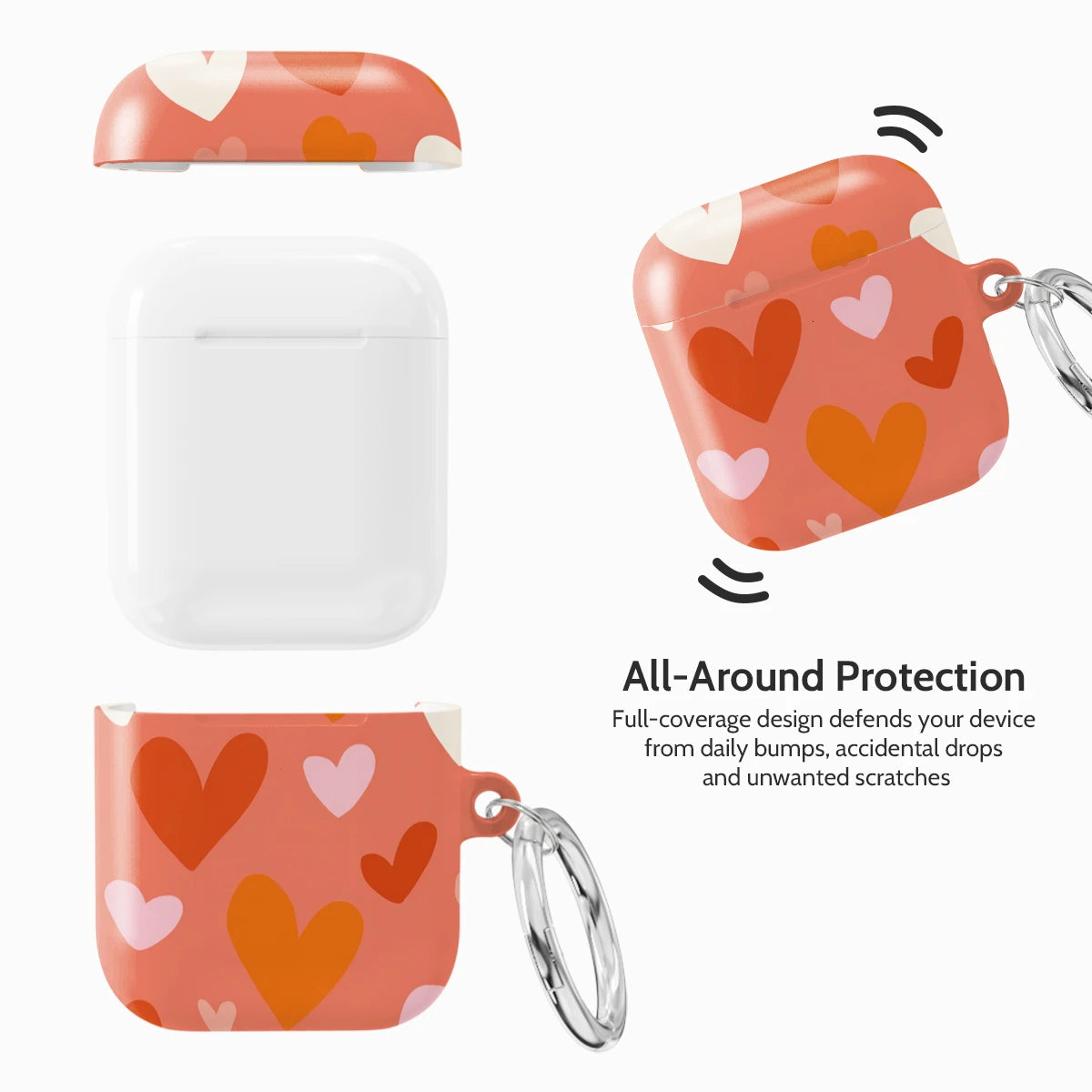Crimson Beat - AirPods 1 & 2 Case
