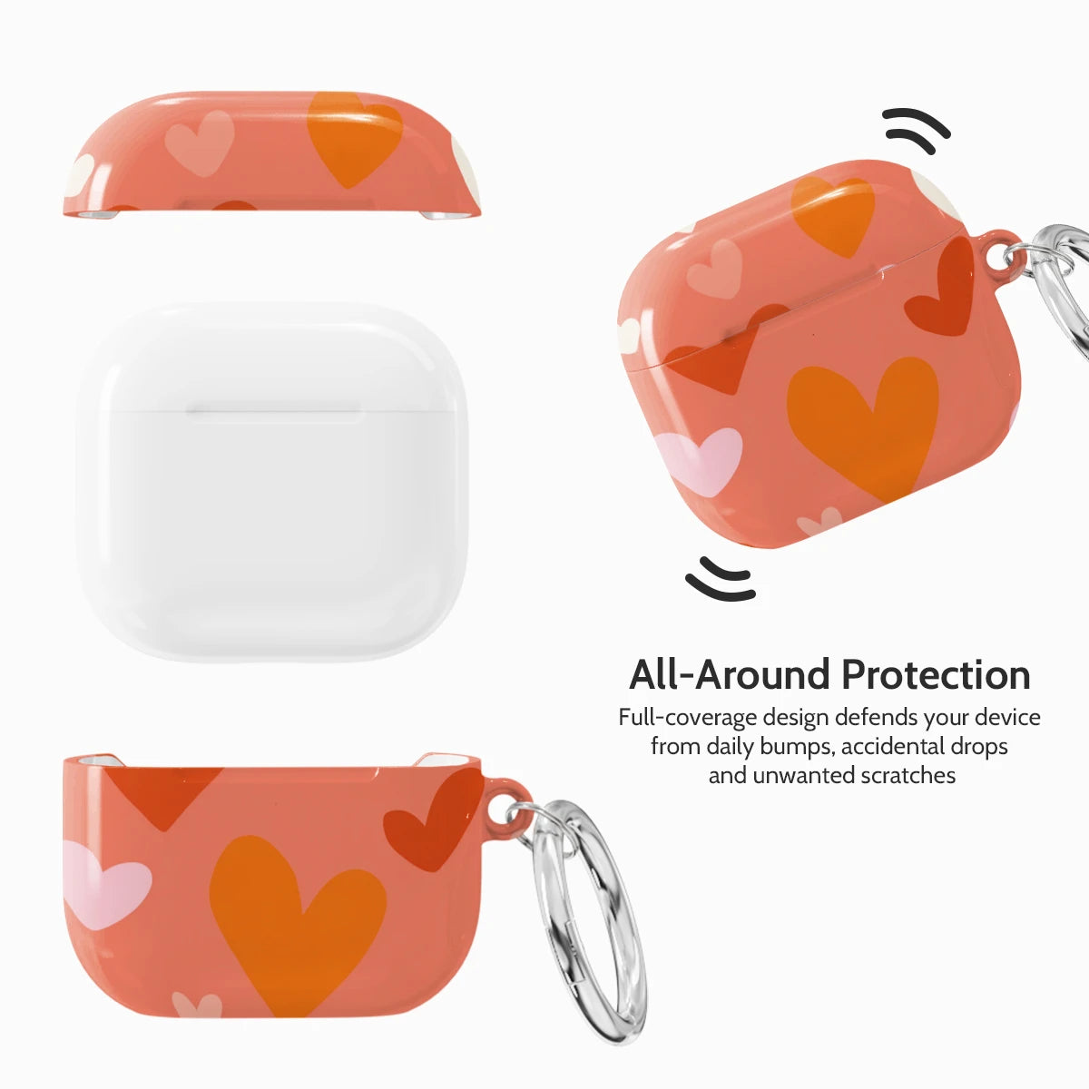 Crimson Beat - AirPods 4 Case