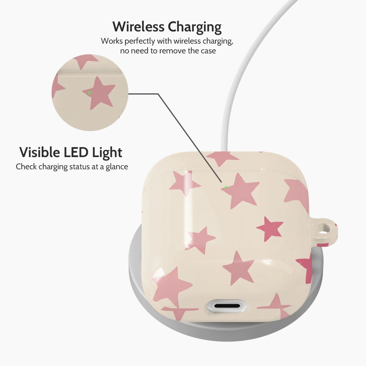 Blush Stardust - AirPods 1 & 2 Case