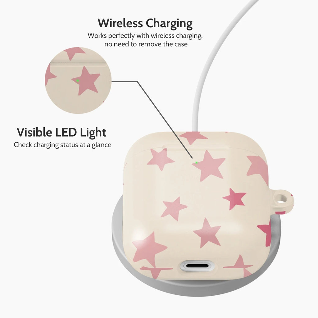 Blush Stardust - AirPods 1 & 2 Case