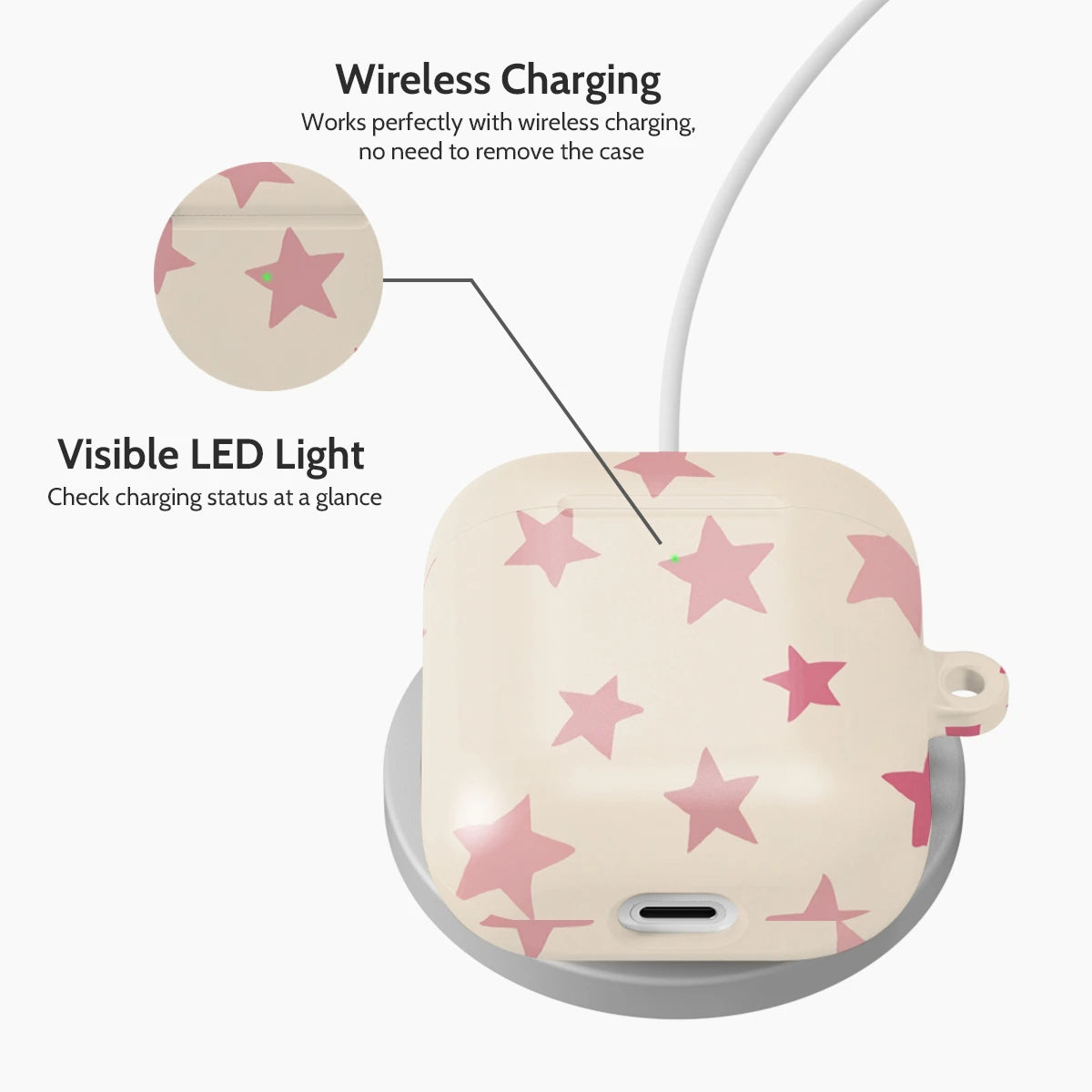 Blush Stardust - AirPods 1 & 2 Case
