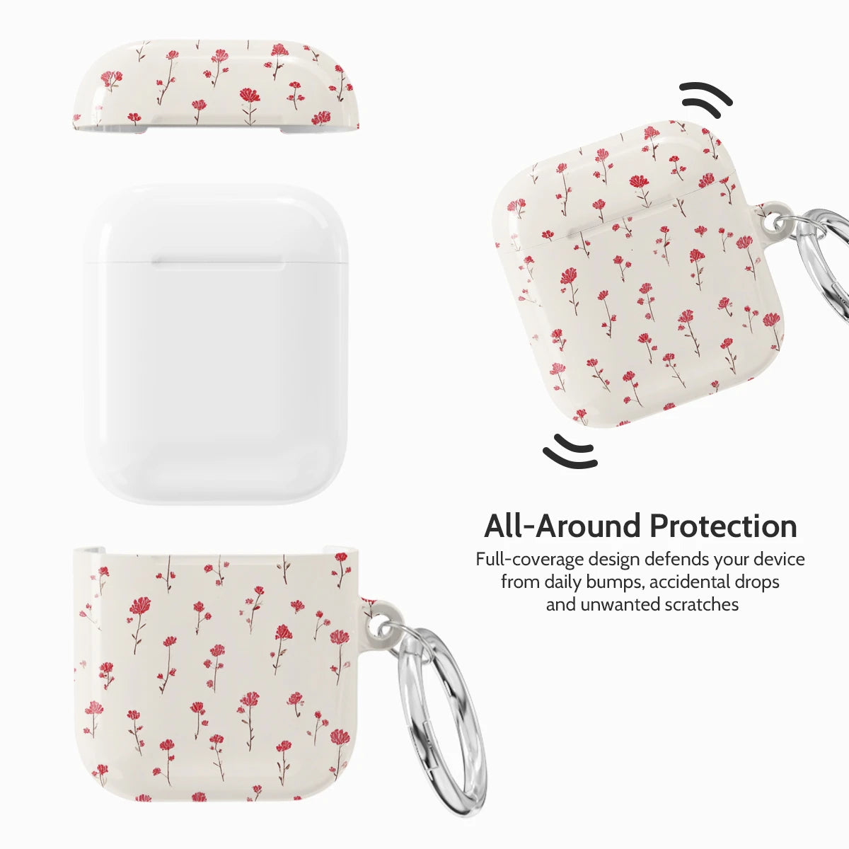 Red Wild - AirPods 1 & 2 Case