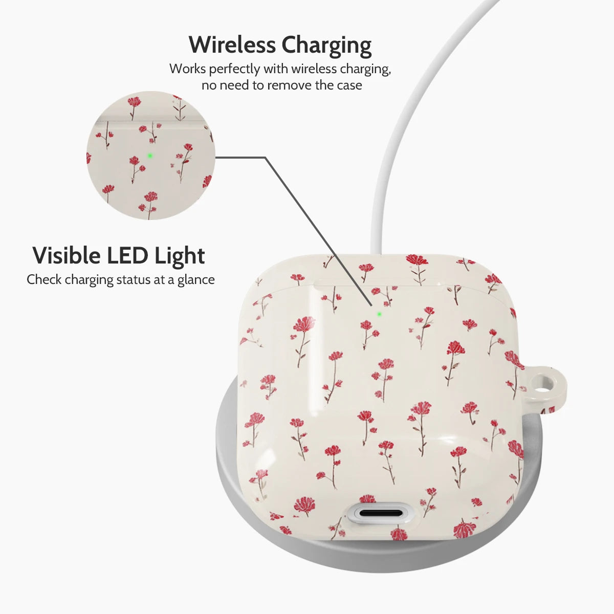 Red Wild - AirPods 1 & 2 Case