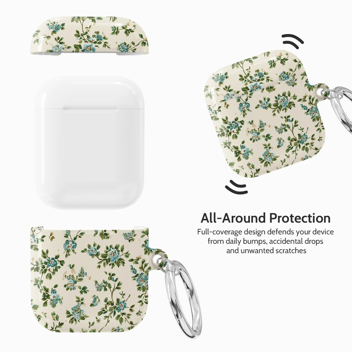 Antique Azure - AirPods 1 & 2 Case