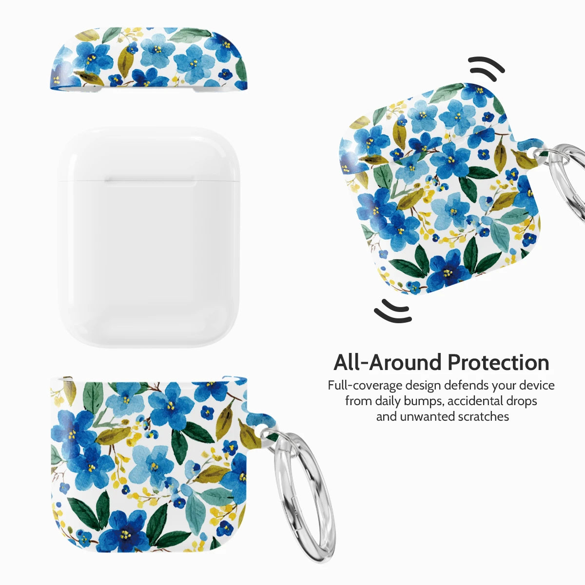 Cerulean Ink - AirPods 1 & 2 Case