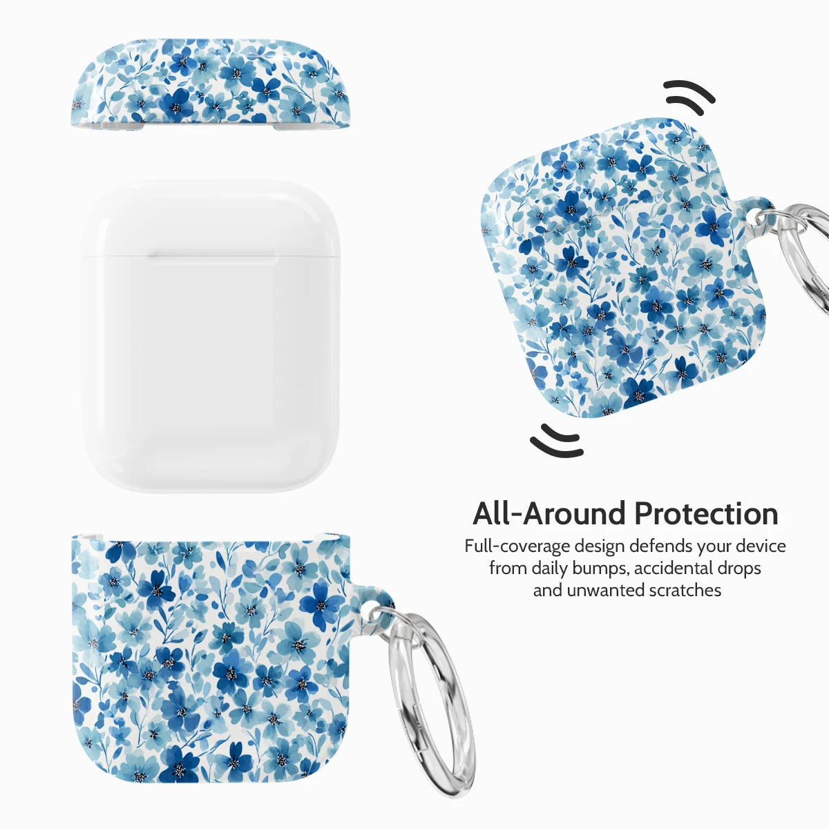 Blue Cascade - AirPods 1 & 2 Case