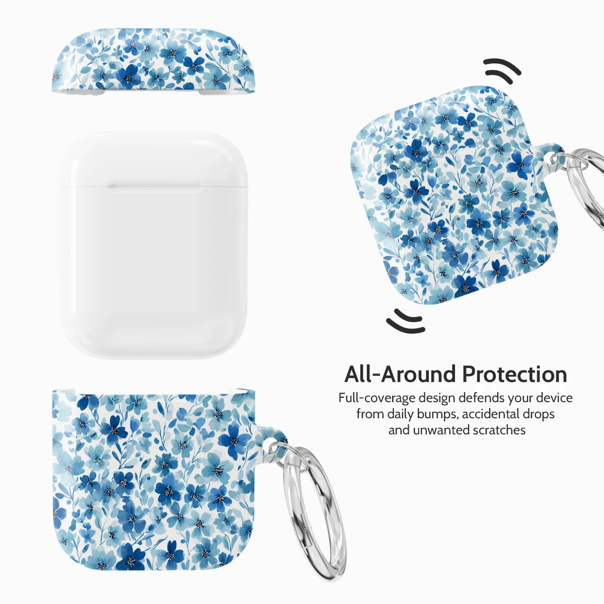 Blue Cascade - AirPods 1 & 2 Case