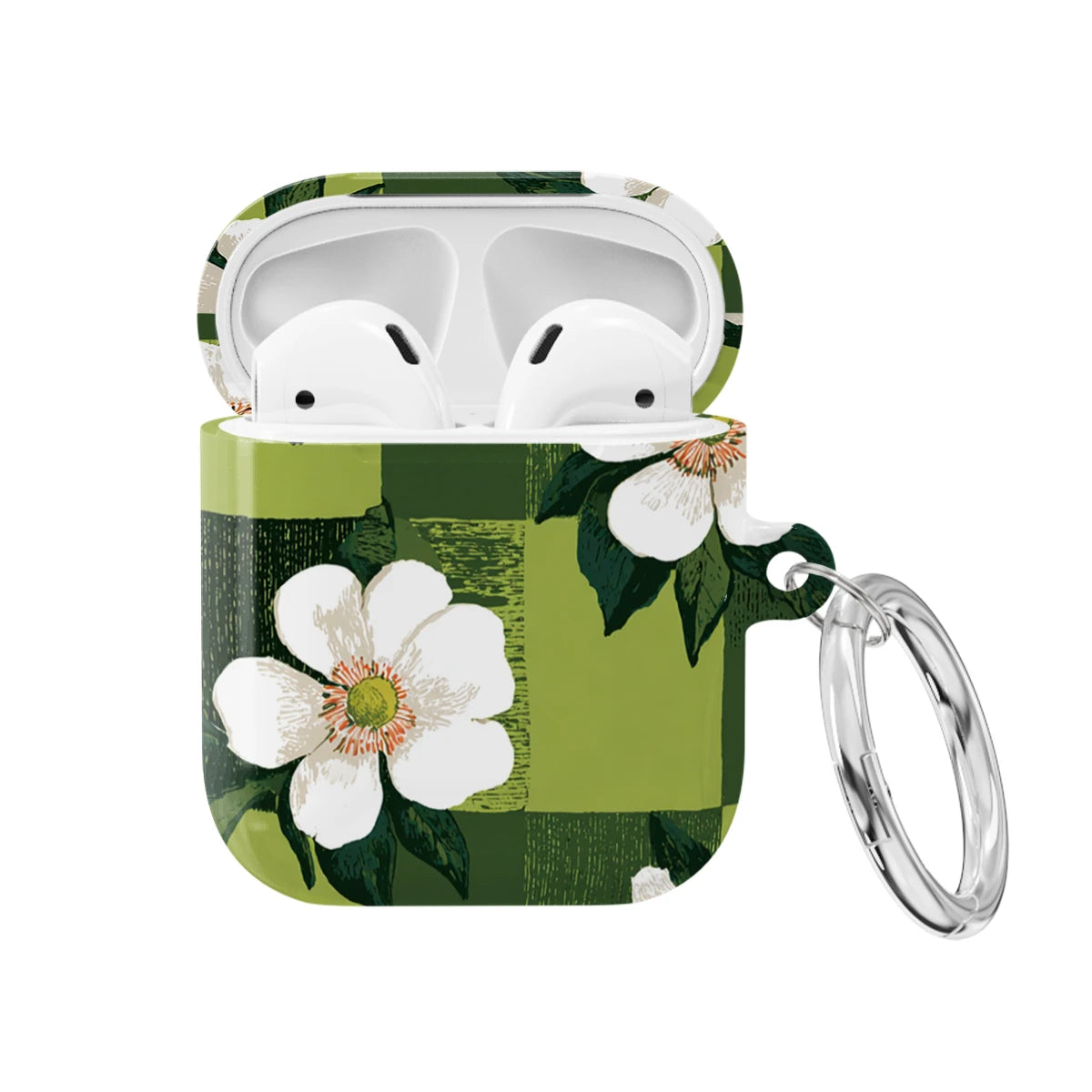 Emerald Bloom - AirPods 1 & 2 Case