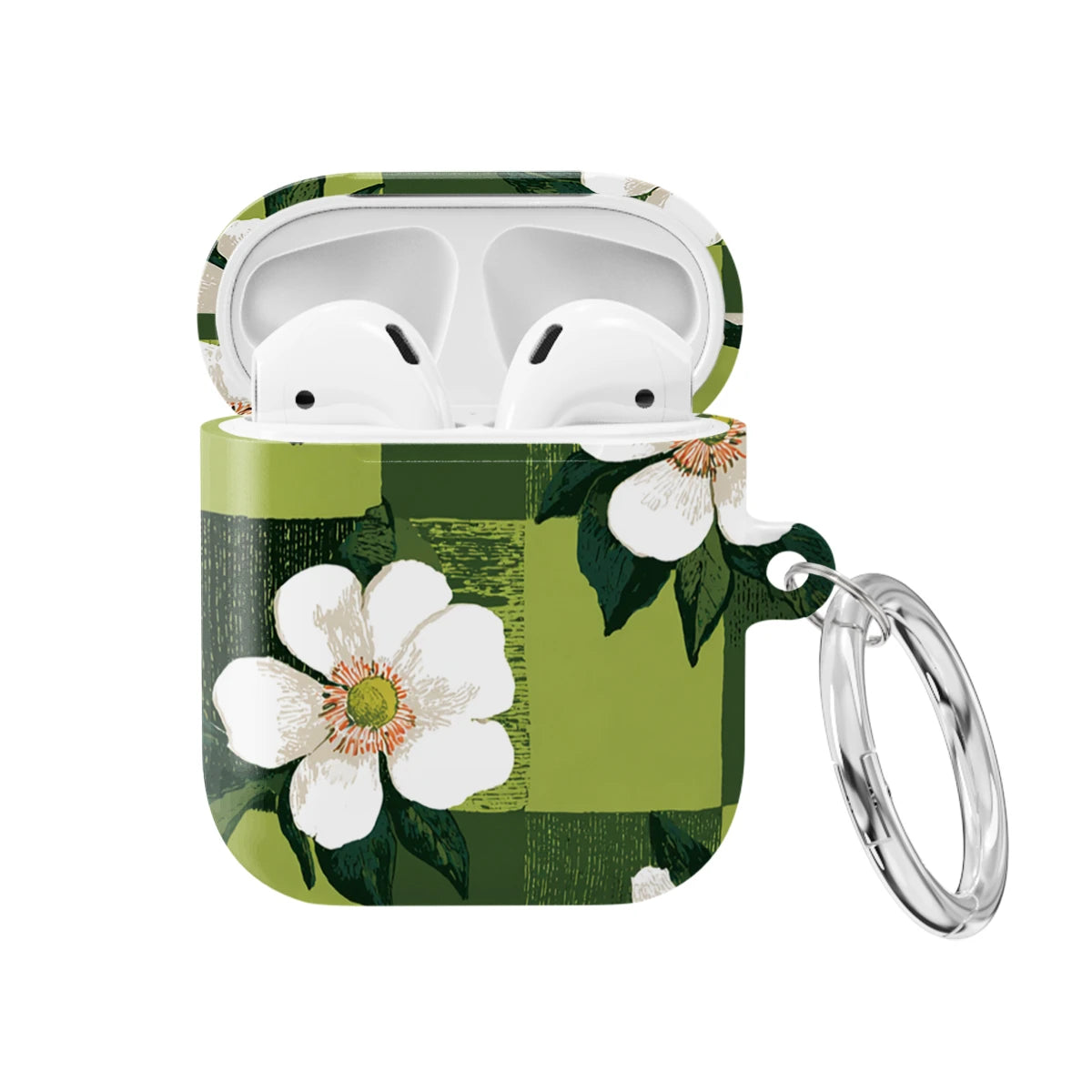 Emerald Bloom - AirPods 1 & 2 Case