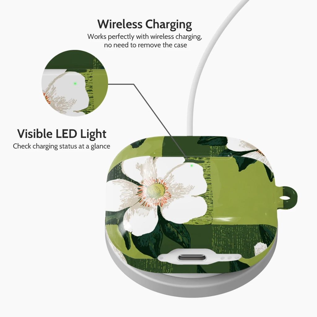 Emerald Bloom - AirPods 4 Case