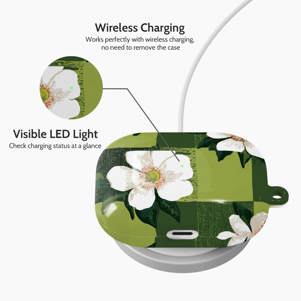 Emerald Bloom - AirPods Pro 1 Case